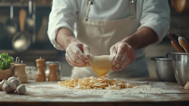 Процесс приготовления пасты